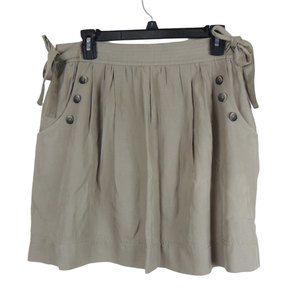 Generra Women's Brown Silk Skirt Size 8